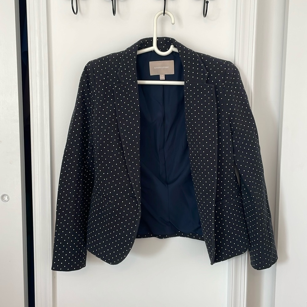 Banana republic polka-dot blazer